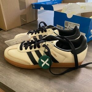 Womens Adidas Samba size 6.5 SOLD OUT “sand” color. New with tags and box